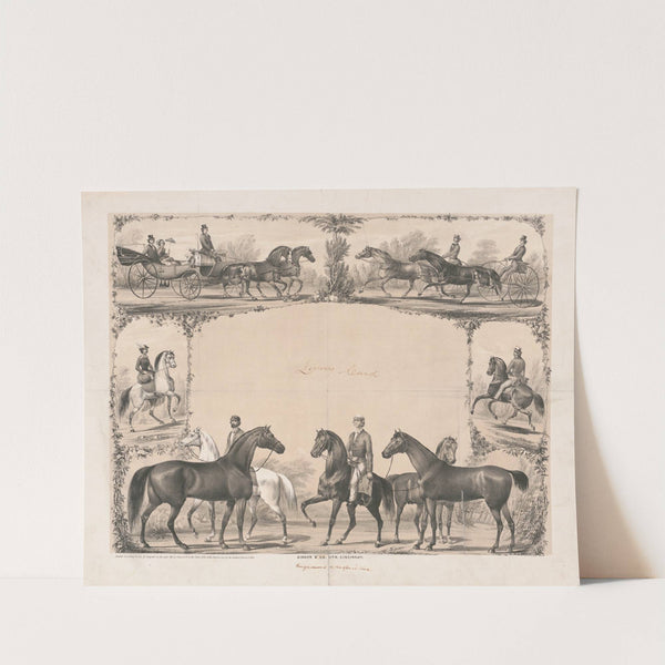 Livery card (1861) by Gibson &amp; Co. Lith