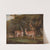 Llamas and a fox in a wooded landscape by Thomas Weaver