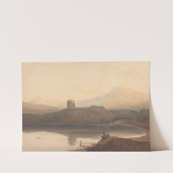 Llanberis Lake, with Castle Dolbadern by John Varley