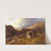 Lledr Valley in Wales (1864) by Hans Gude