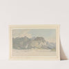 Lodore Rocks - fall &amp; cottage by Joseph Farington