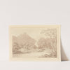 Lodore Rocks &amp; fall front view by Joseph Farington