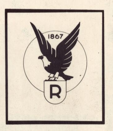 Logo for Ruppert Beer with eagle
