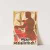Lohnarbeitendes Volk! Hilf mit am Bau der Zukunft! – Wählt sozialistisch! (1922) by Carl Scherer