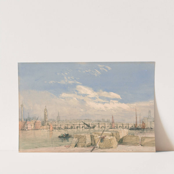 London Bridge (before 1831) by David Cox