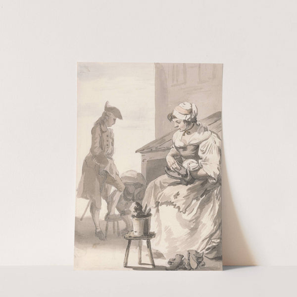 London Cries; Shoe Cleaner (ca. 1759) by Paul Sandby