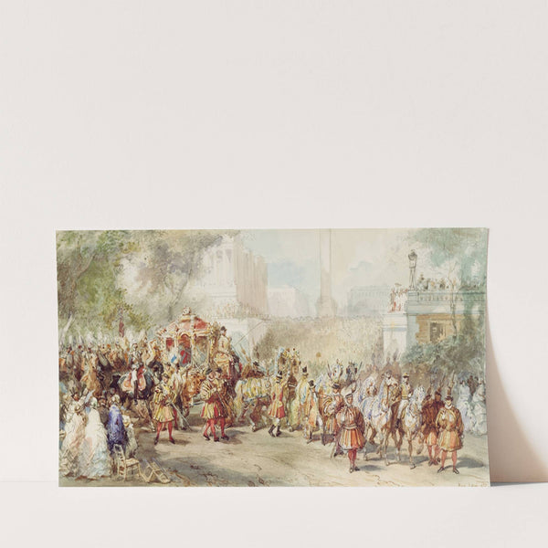 London, the State Opening of Parliament (1855) by Eugène Lami