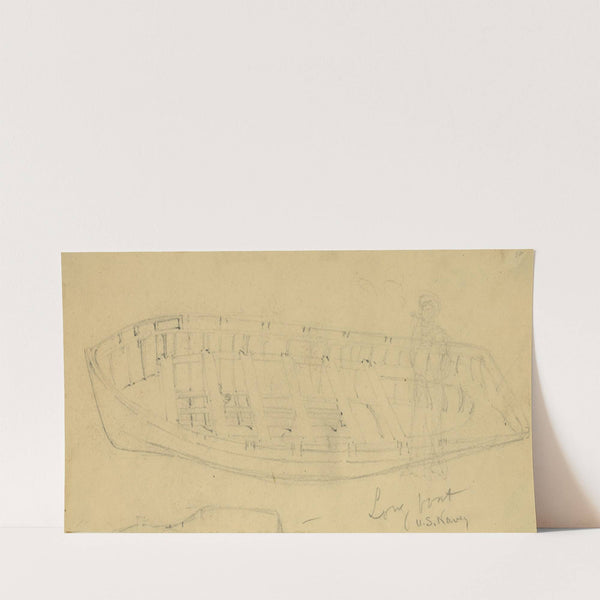 Long boat, U.S. Navy (1860-1865) by Alfred Rudolph Waud