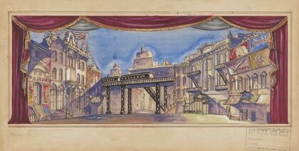 Looking Backward: Unidentified Scene with High Line and Neighborhood (1934-1943)