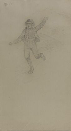 Løpende gutt (between 1869 - 1873)