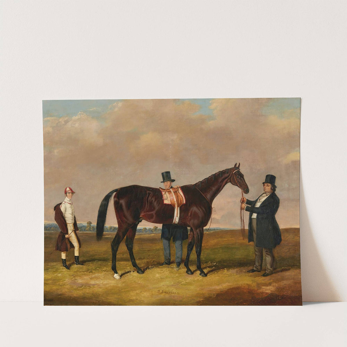Lord Howth, With His Racehorse 'St. Lawrence,' His Trainer, And His Jockey, Ford by Harry Hall