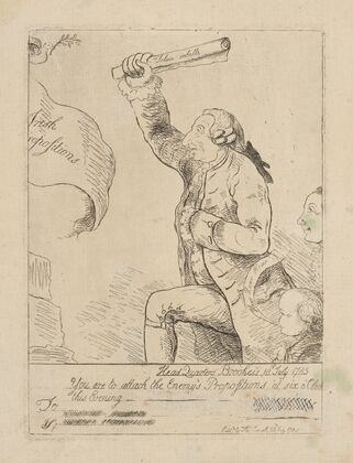 Lord Sackville attacking the Irish propositions (1785)