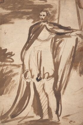 Lord Salisbury, Standing by a Pillar