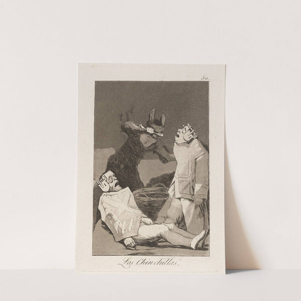 Los Chinchillas. (The Chinchillas.) (1796-1797) by Francisco de Goya