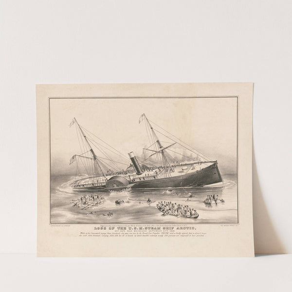 Loss of the U.S.M. steam ship Arctic; off Cape Race Wednesday September 27th 1854 by Currier & Ives.