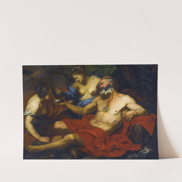 Lot And His Daughters by Giovanni Battista Langetti