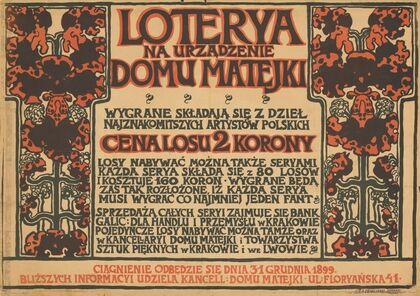 Loterya na urzadzenie domu Matejki (1899)