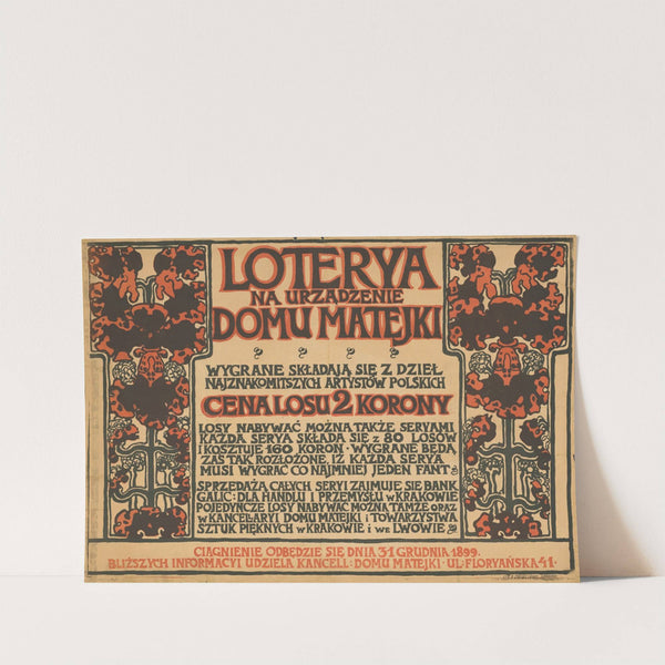 Loterya na urzadzenie domu Matejki (1899) by Josef Mehoffer