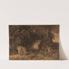Loths Flucht (1. Mose 19, 24-26) by Johann Wilhelm Schirmer