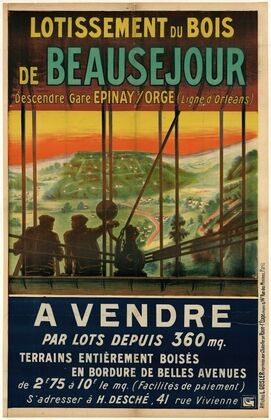 Lotissement du Bois de Beauséjour. Descendre gare Epinay – Orge (ligne d’Orléans) (1909) — size preview
