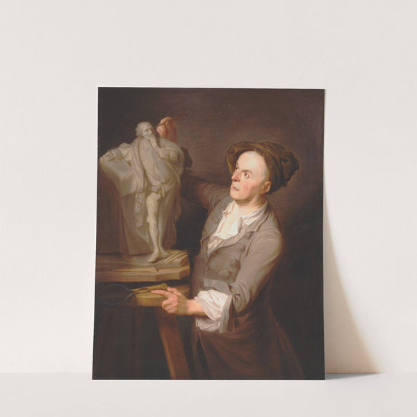 Louis-Francois Roubiliac Modelling His Monument to Shakespeare by Adrien Carpentiers