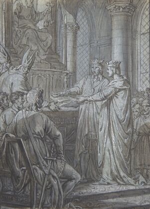 Louis III et Carloman donnent aux eveques du Royaume l’assurance de leur Fidelite en 882