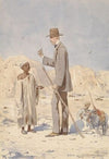 Louis Philippe Albert d’Orleans, bij een opgraving in Egypte