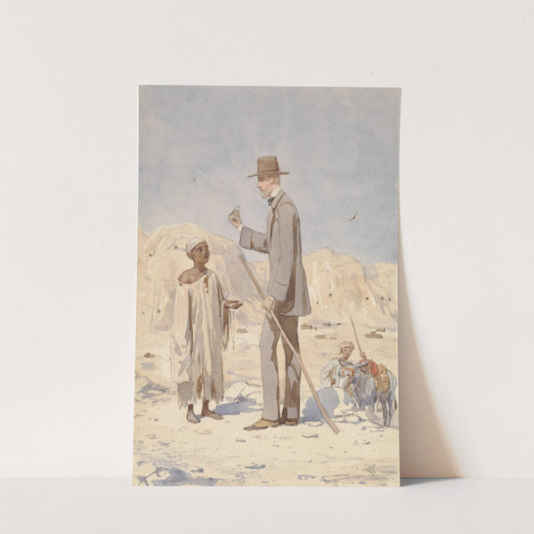 Louis Philippe Albert d&#039;Orleans, bij een opgraving in Egypte by Willem de Famars Testas