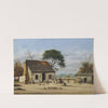 Louisiana Cabin Scene by William Aiken Walker
