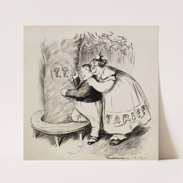 Lovers (1912) by William Henry Walker