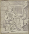 Lovers at supper