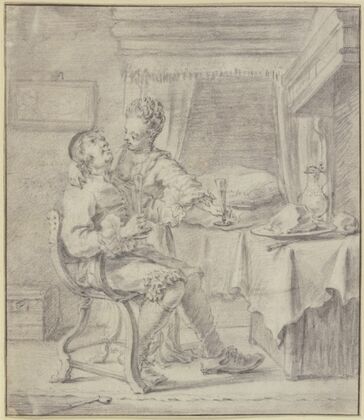 Lovers at supper