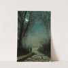 Lovers on a moonlit lane by John Atkinson Grimshaw