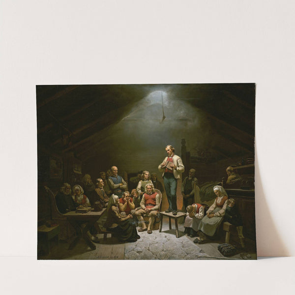 Low Church Devotion by Adolph Tidemand