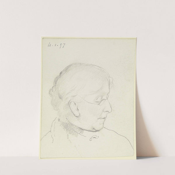 Luise Scholderer im Profil nach rechts (1897) by Otto Scholderer
