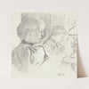 Luise Scholderer und Victor beim Lesen (1897) by Otto Scholderer