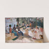 Lunch during La Feria in Granada. Sketch by Hugo Birger