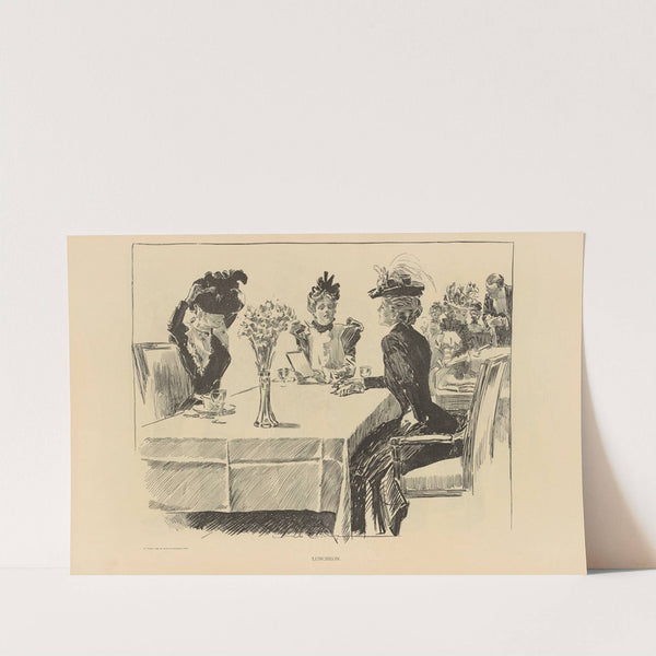 Luncheon (1893-1900) by Charles Dana Gibson