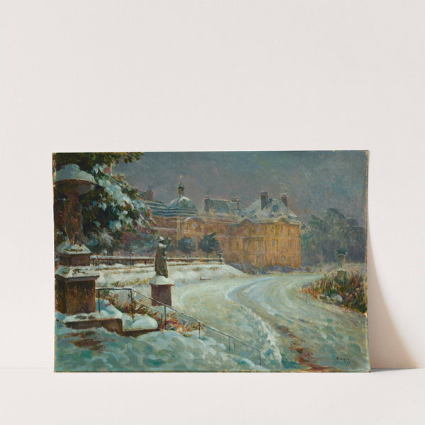 Luxembourg Palace in Snow (1912) by Jan Rubczak