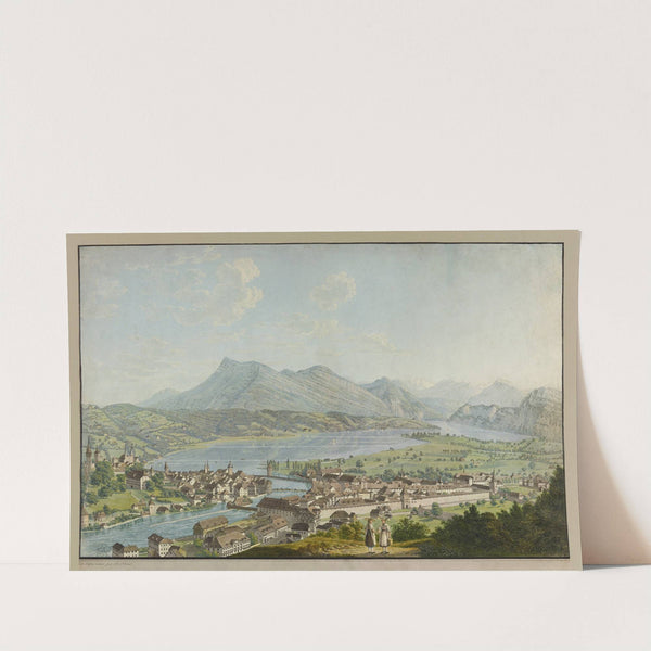 Luzern, von Westen (1915-1945) by David Alois Schmid