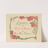 Lyrics of love &amp; nature by Mary Berri Chapman by Louise Lyons Heustis