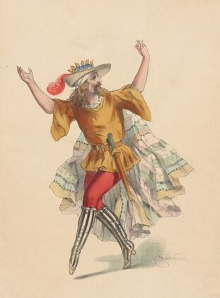 M. Ajas dans Jeanne d’Arc, rôle du roi des truands (ballet) (1876)