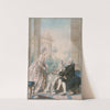 M. et Mme de Saint Wast accueillant Mlle de Beauregard by Louis Carrogis Carmontelle