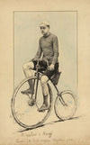 M. Gaëtan de Knyff, champion of the société vélocipédique métropolitaine of Paris (1892)