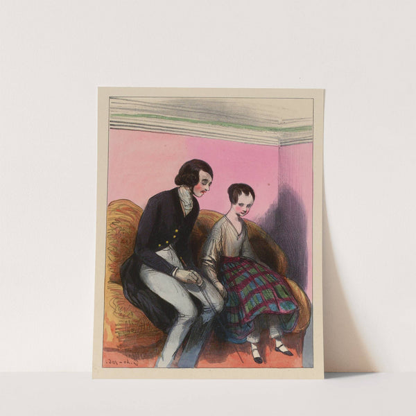 Ma tante Amélie dit que t’es bien gentil mais que c’est dommage que tu es trop bête.. (1838-1840) by Paul Gavarni