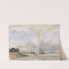 Maas voor Rotterdam, met een Amerikaans en Zweeds schip by Willem Anthonie van Deventer