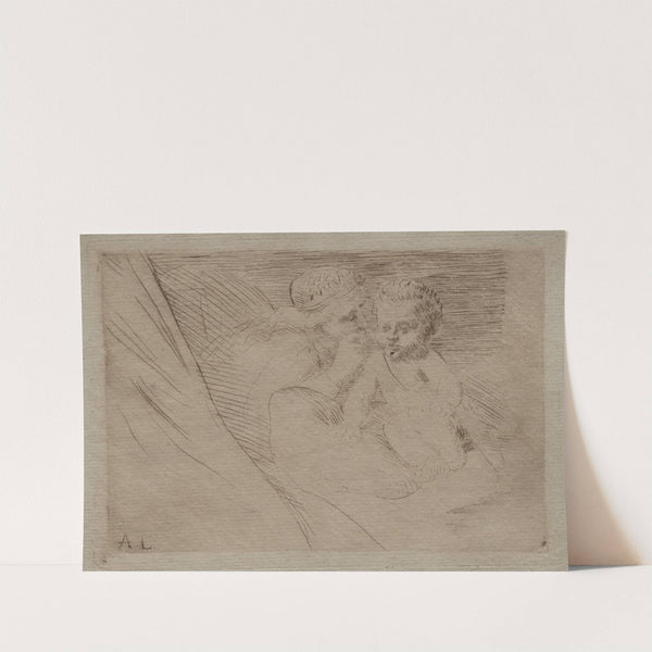 Mab and Cupid (1880) by Alphonse Legros