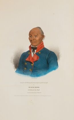 MAC-CUT-I-MISH-E-CA-CU-CAC or Black Hawk; A Celebrated Sac Chief (1835)