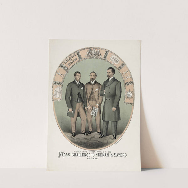 Mace’s challenge to Heenan & Sayers (1882) by Courier Litho. Co.