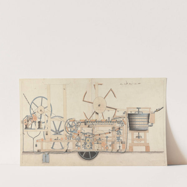 Machinery for the Manufacture of Paper (ca. 1810) by John Farey Jr.